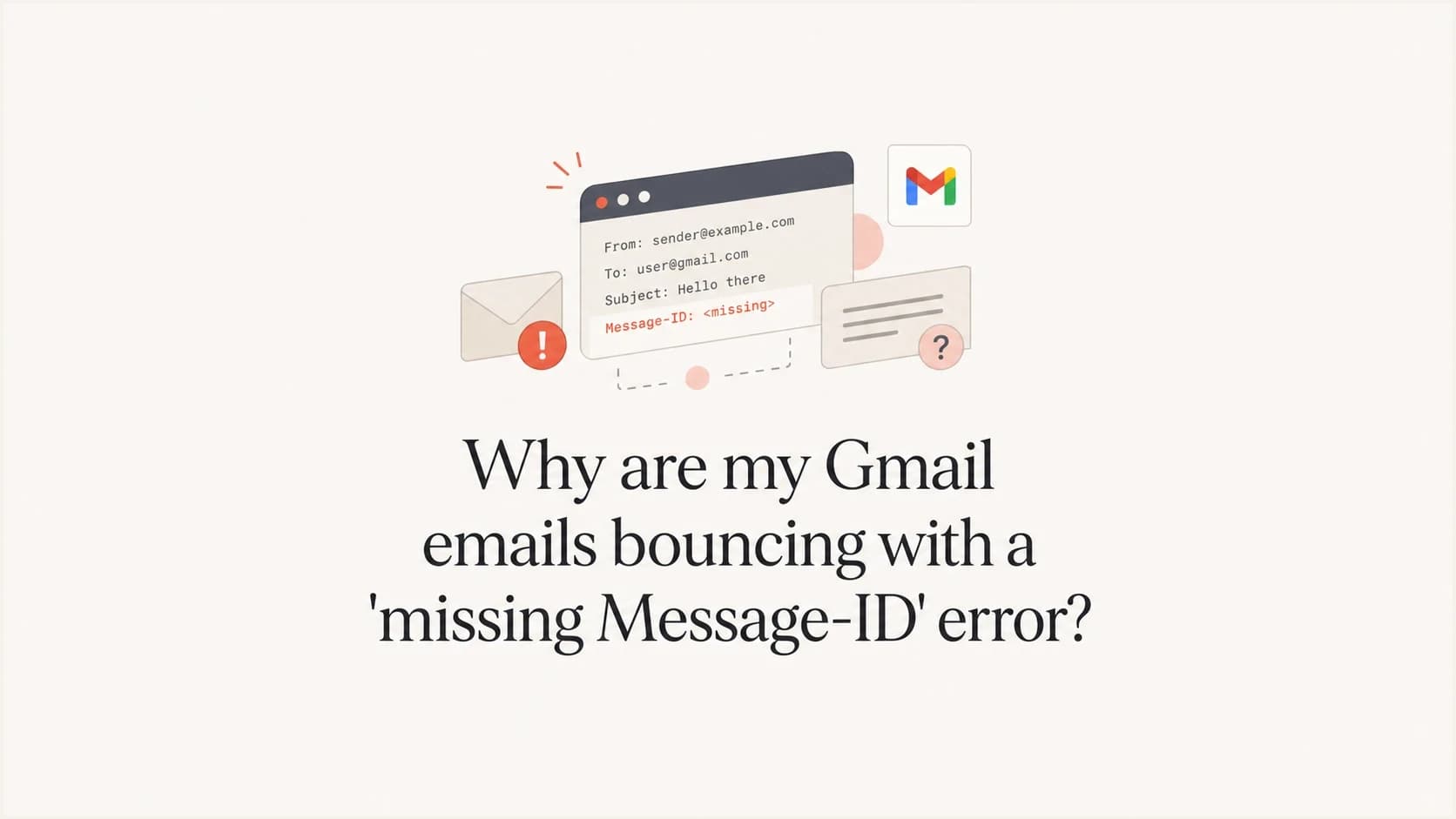 Gmail Message-ID bounce error article thumbnail.