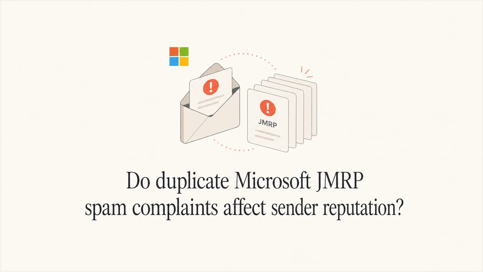 Duplicate Microsoft JMRP reports grouped around one email complaint.