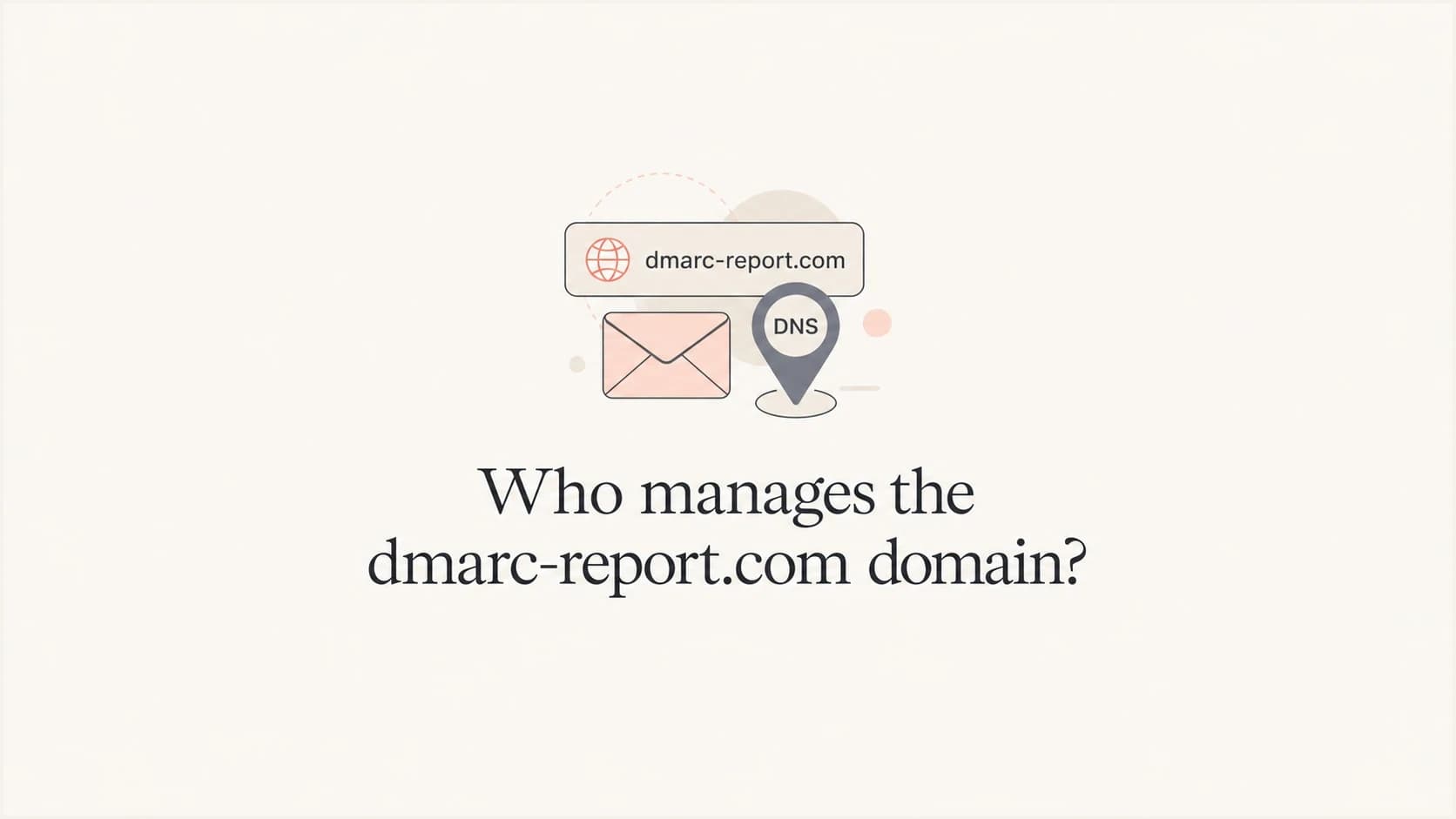 Article thumbnail showing DMARC report routing clues for dmarc-report.com.