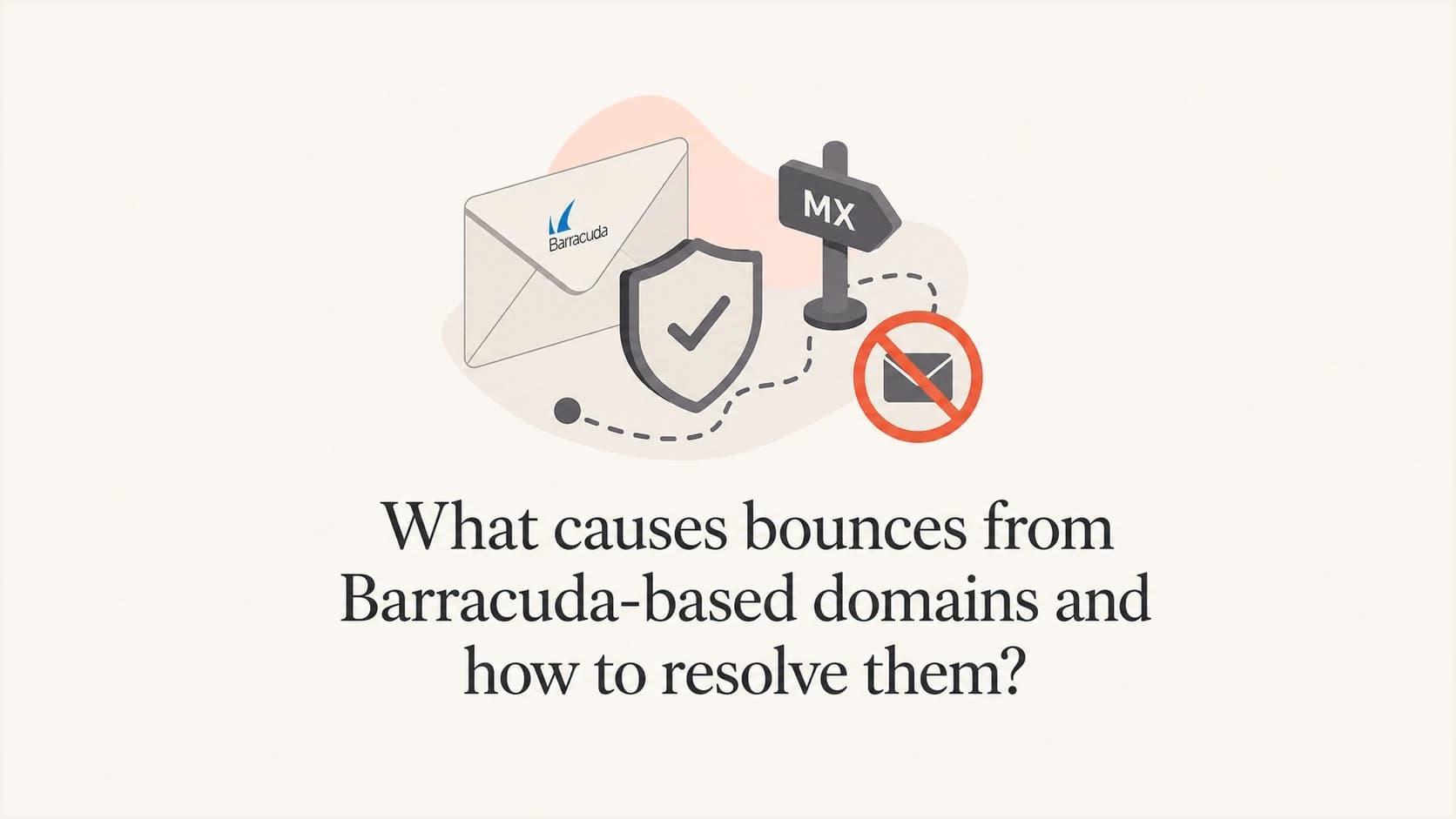 Barracuda-based email bounce diagnosis with a blocked delivery path.