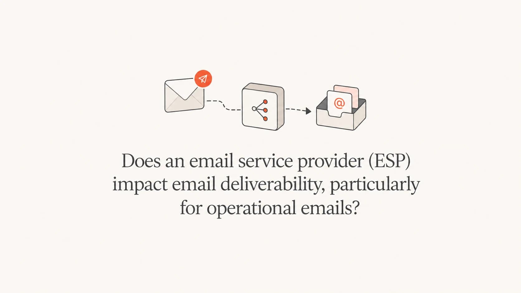 An editorial thumbnail about ESP impact on operational email deliverability.
