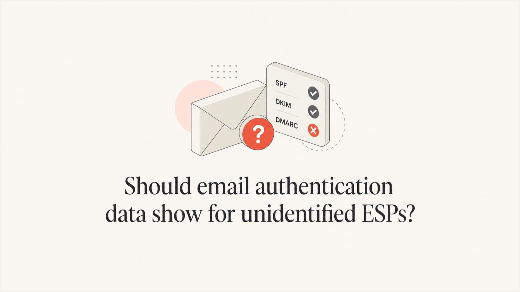 Authentication results displayed for an email from an unidentified ESP