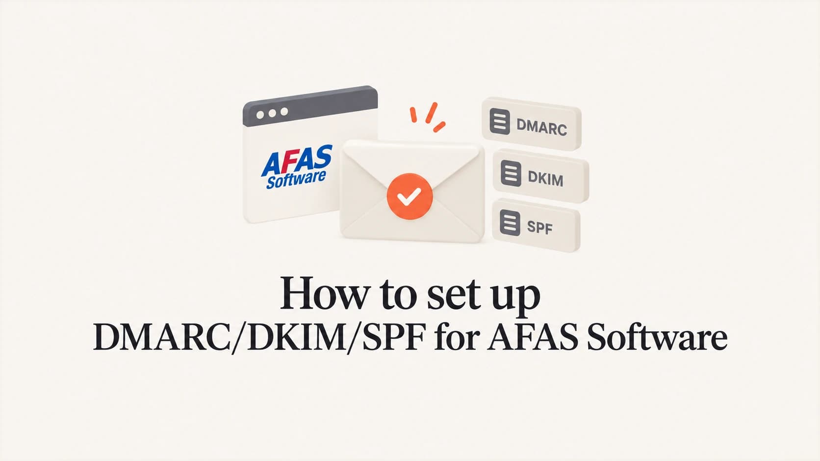 AFAS Software email authentication setup with SPF, DKIM, and DMARC