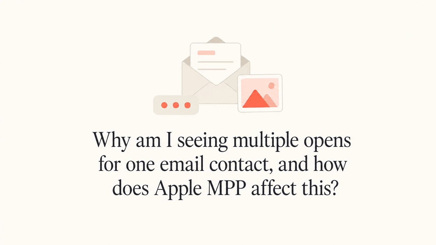 A calm article thumbnail showing one email generating several open events.