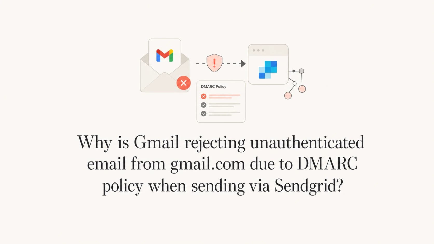 Gmail rejecting SendGrid mail that claims to be from gmail.com.