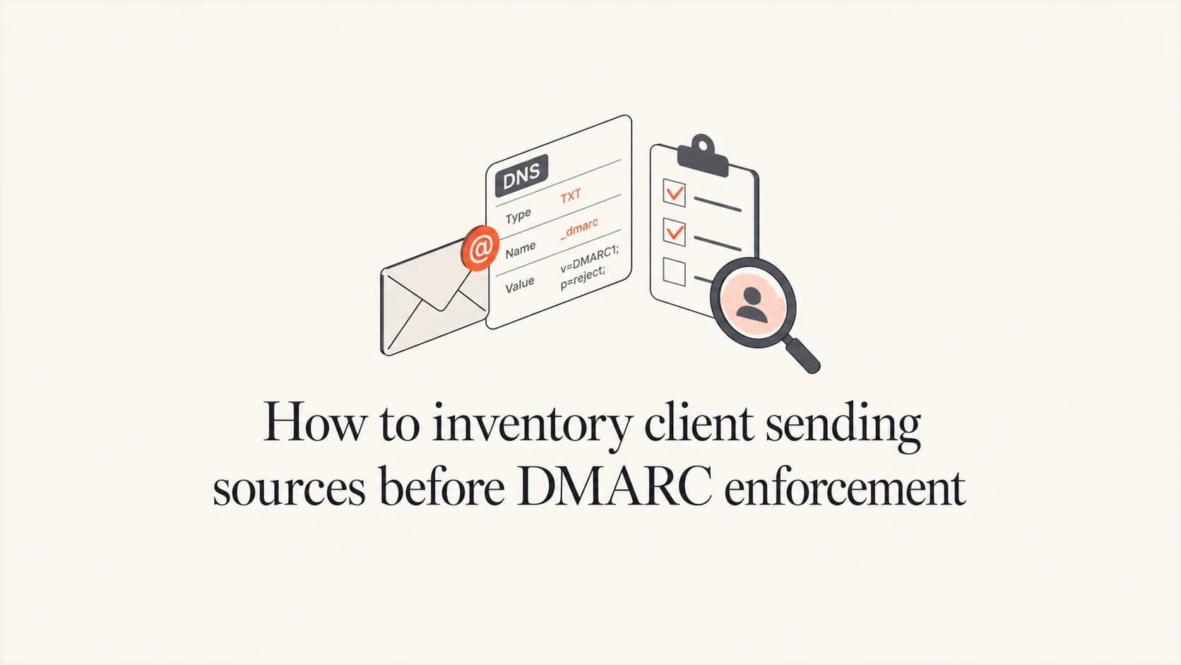 How to inventory client sending sources before DMARC enforcement