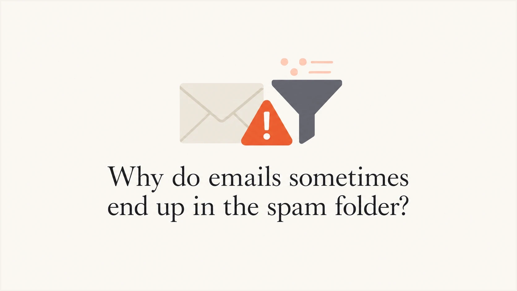 Email filtering thumbnail showing an envelope, warning tag, and filter funnel.