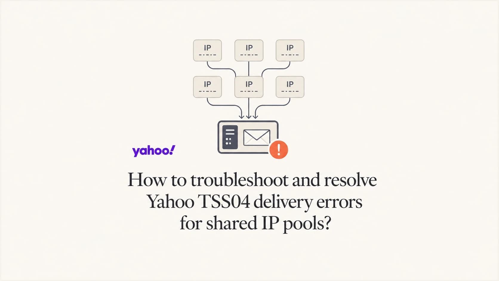 Shared IP pool with Yahoo TSS04 warning