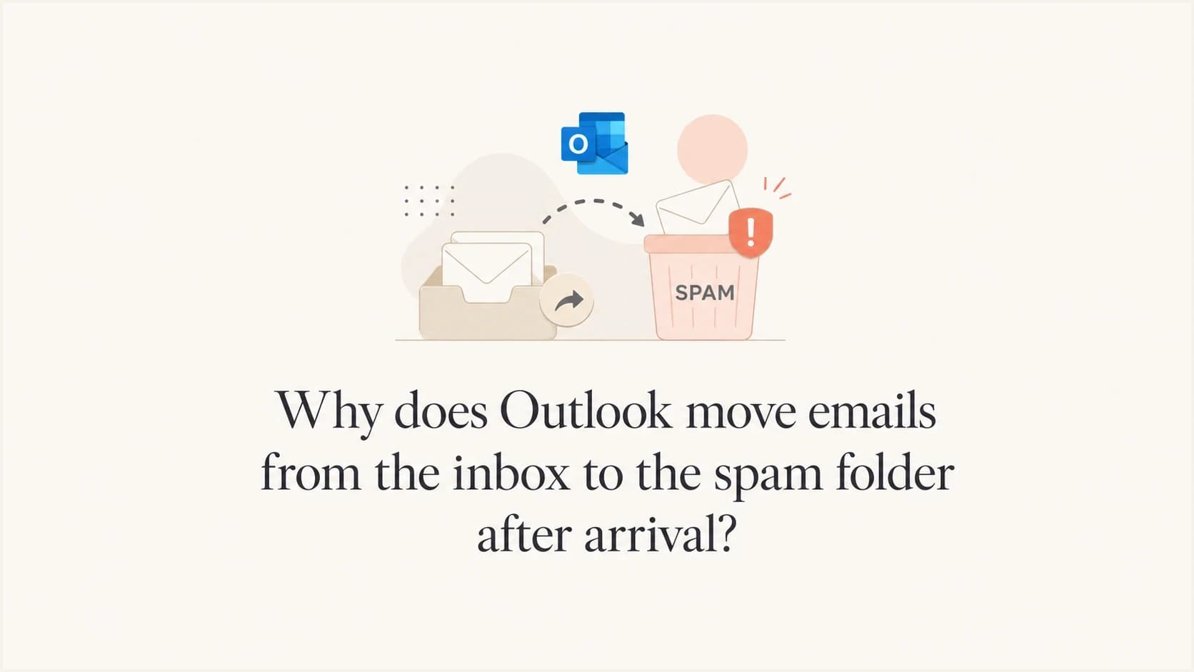 Outlook message shifting from inbox to spam after delivery