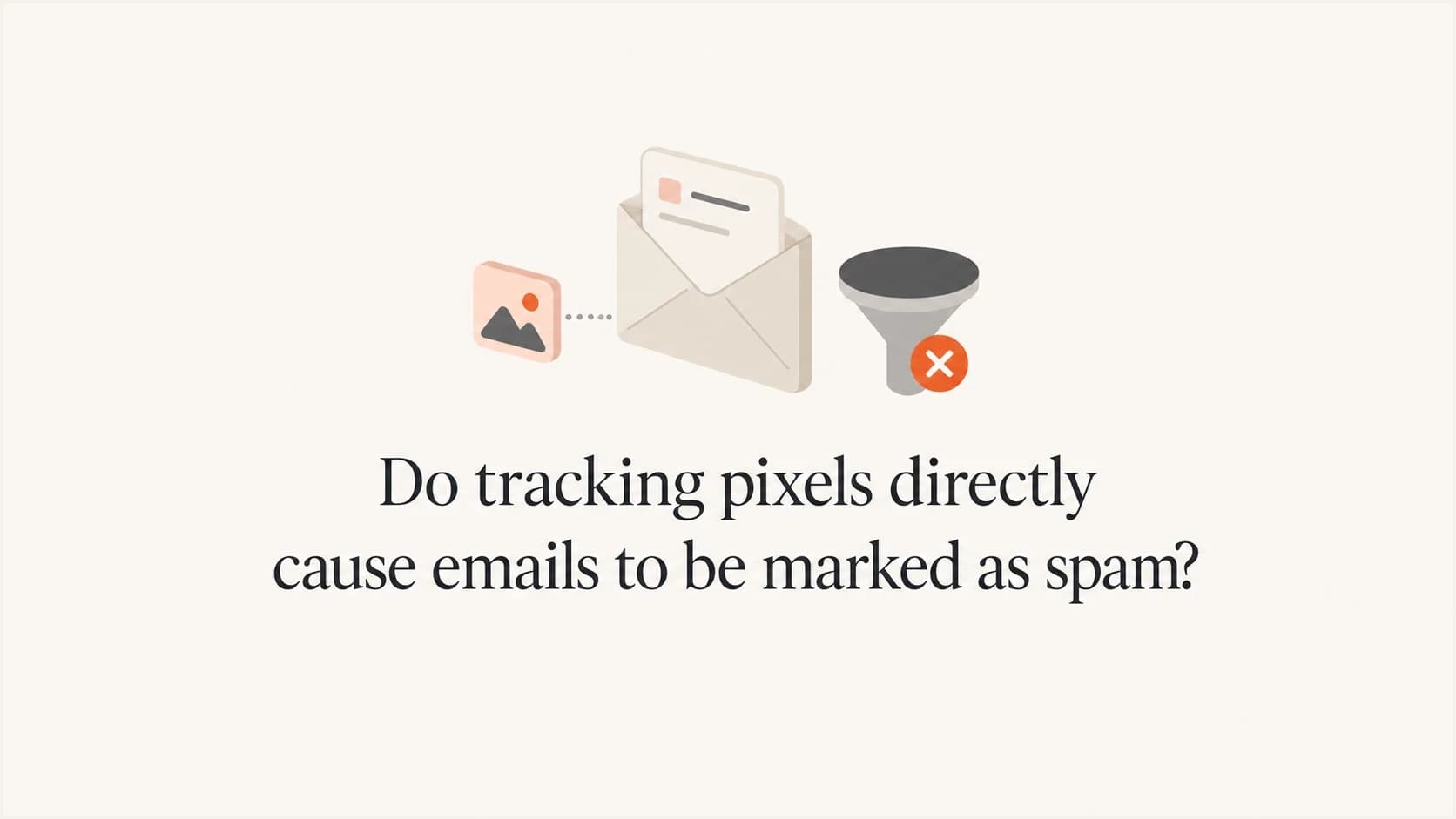 A tracking pixel, email envelope, and filter icon grouped above the article title.