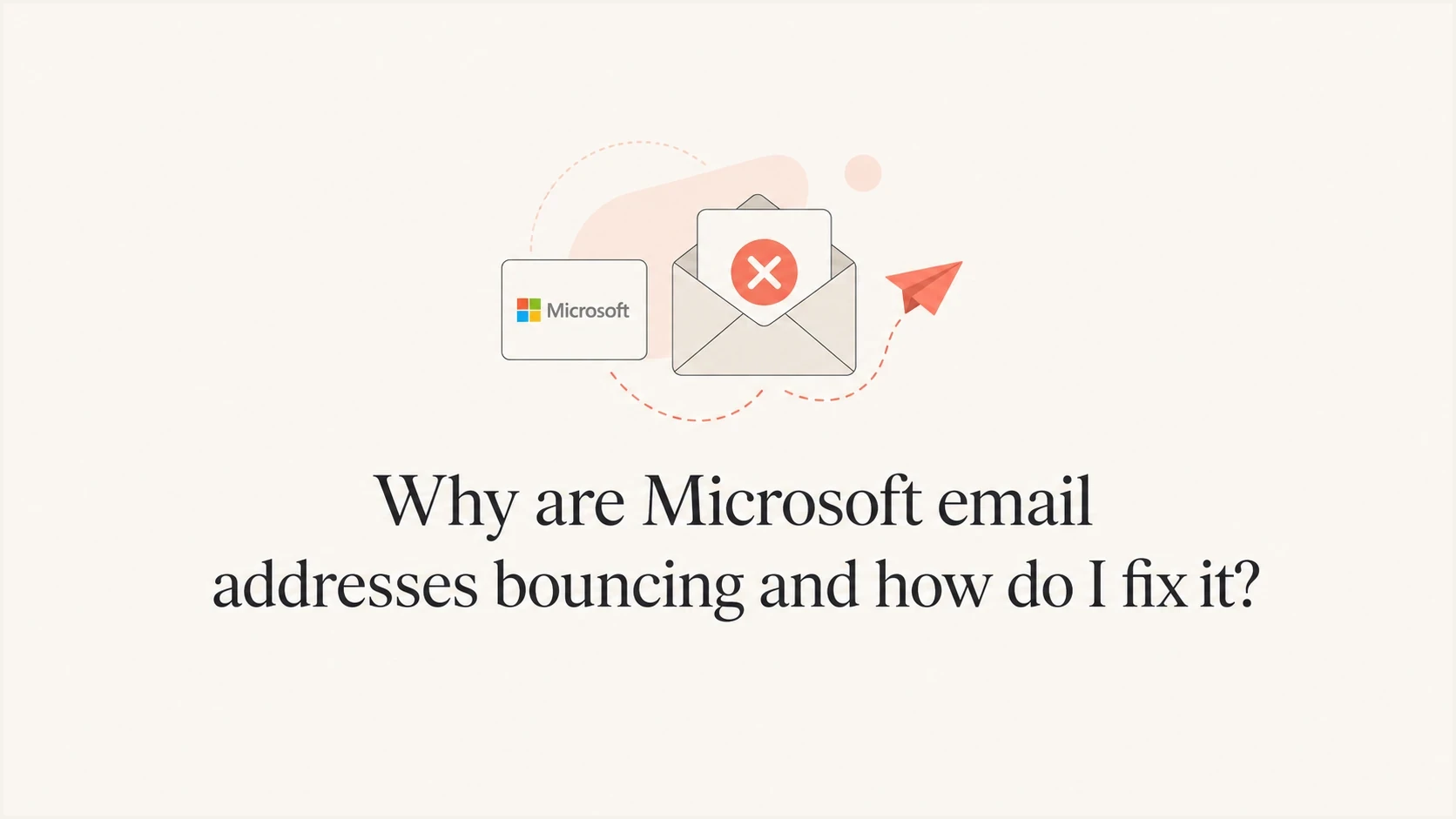 Editorial thumbnail about Microsoft email bounces, NDR codes, and Outlook.com, Hotmail, MSN, and Microsoft 365 delivery.