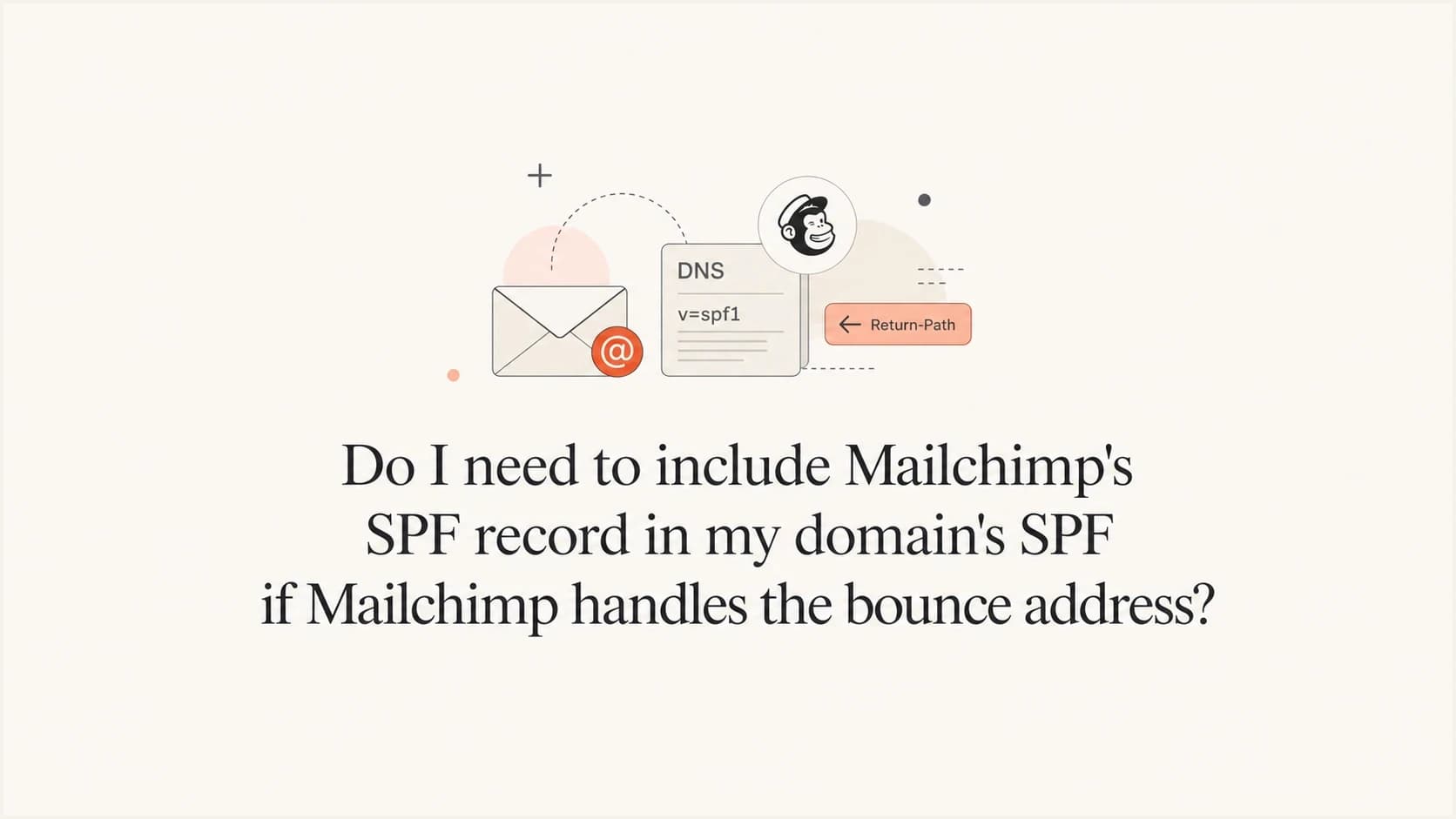 Mailchimp SPF and bounce address authentication explained.