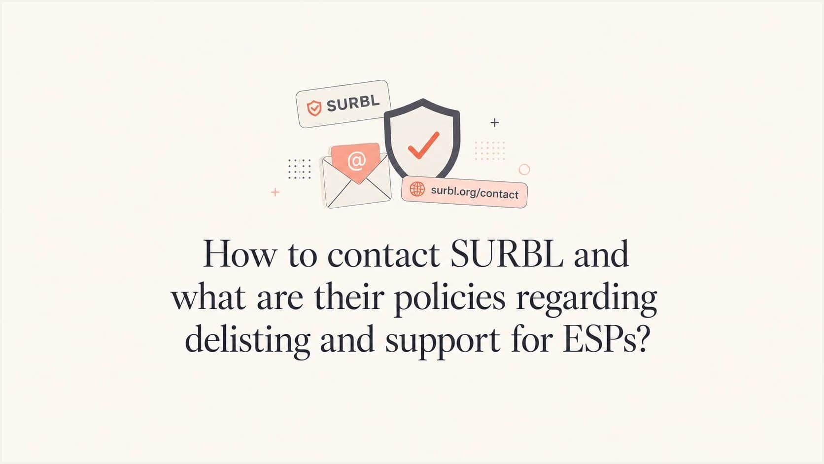 Editorial thumbnail about contacting SURBL and handling ESP delisting cases.