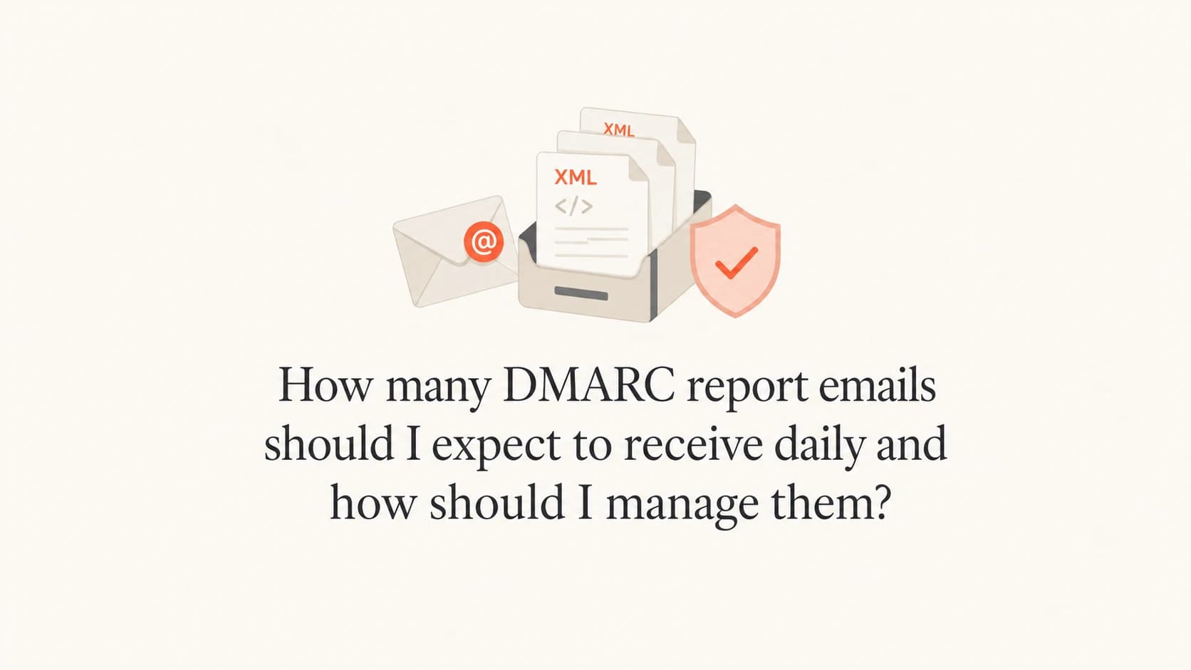 DMARC report emails grouped into a clean reporting workflow.