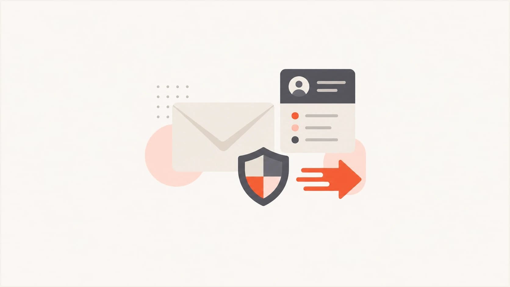 Email authentication objects showing a CRM message being checked before delivery.