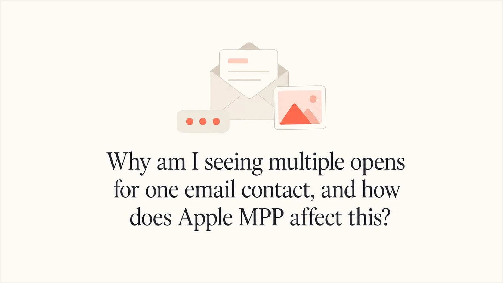 A calm article thumbnail showing one email generating several open events.