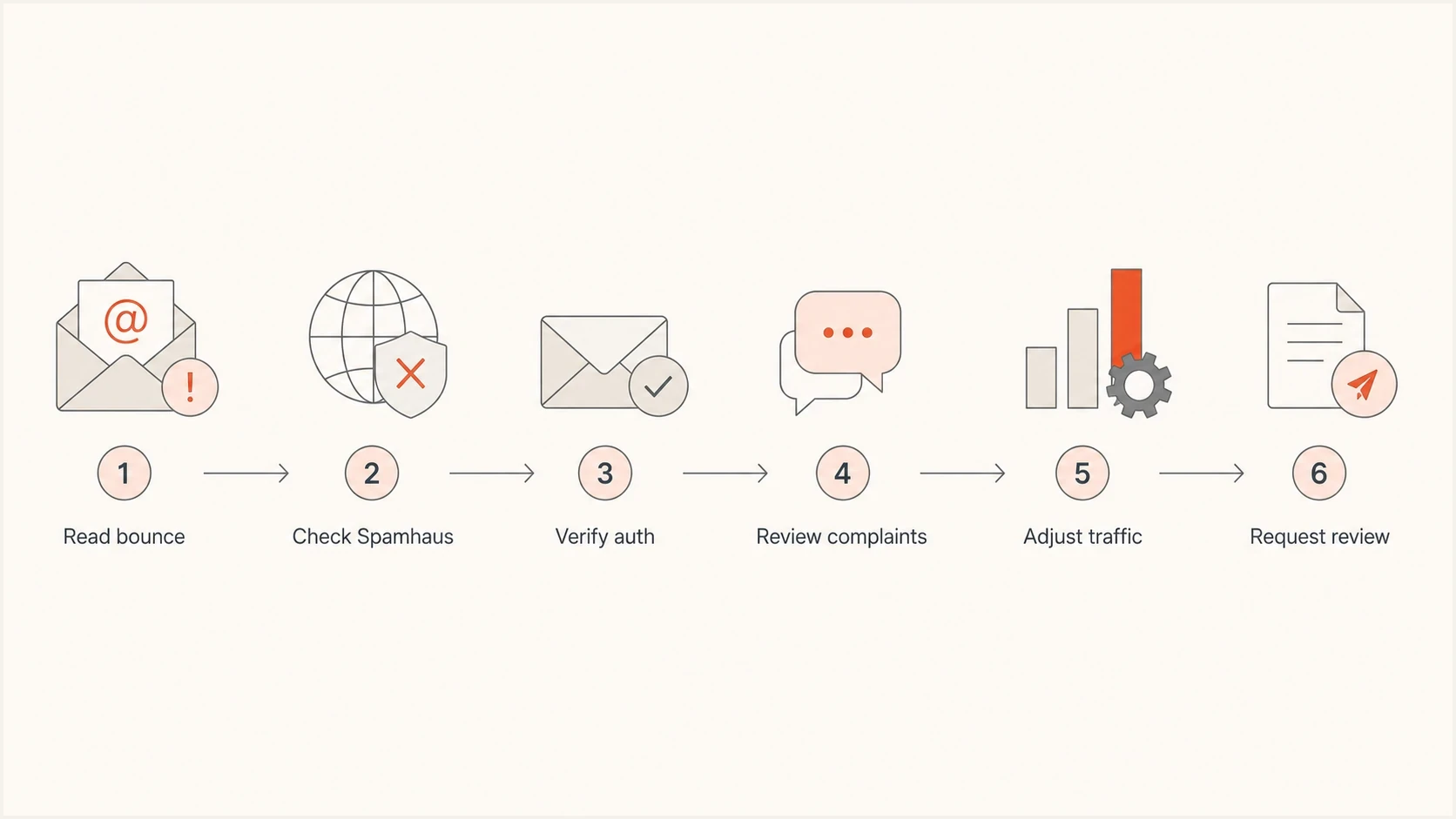 Flowchart for investigating a Yahoo Mail block.