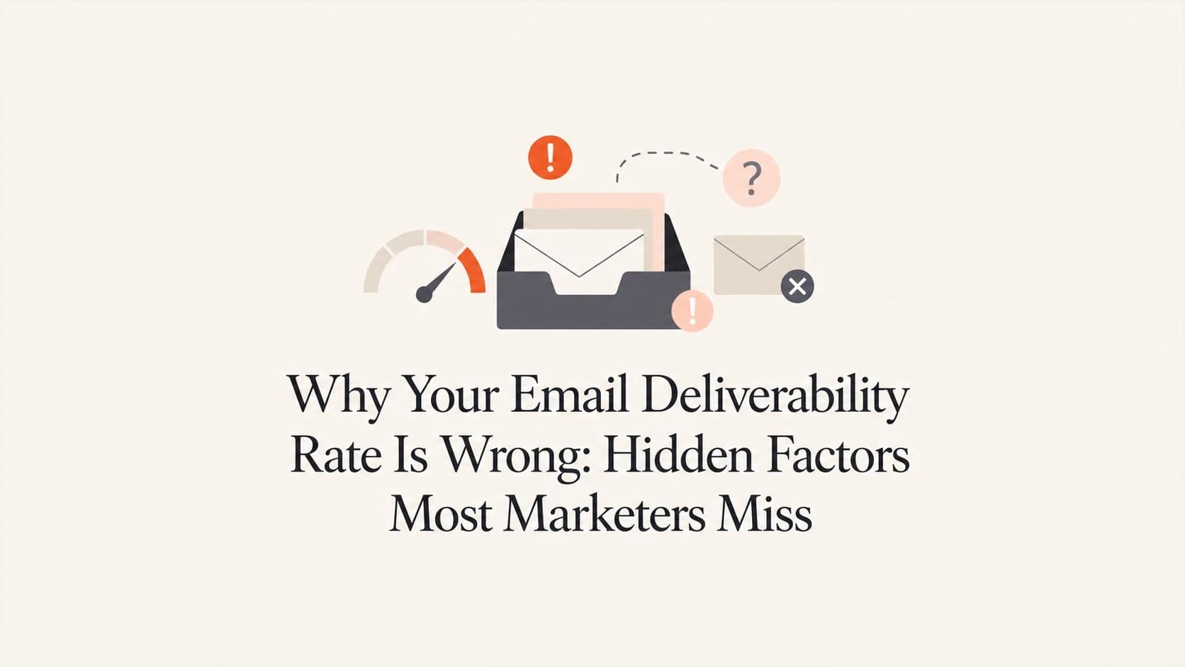 Editorial thumbnail about hidden email deliverability measurement gaps.