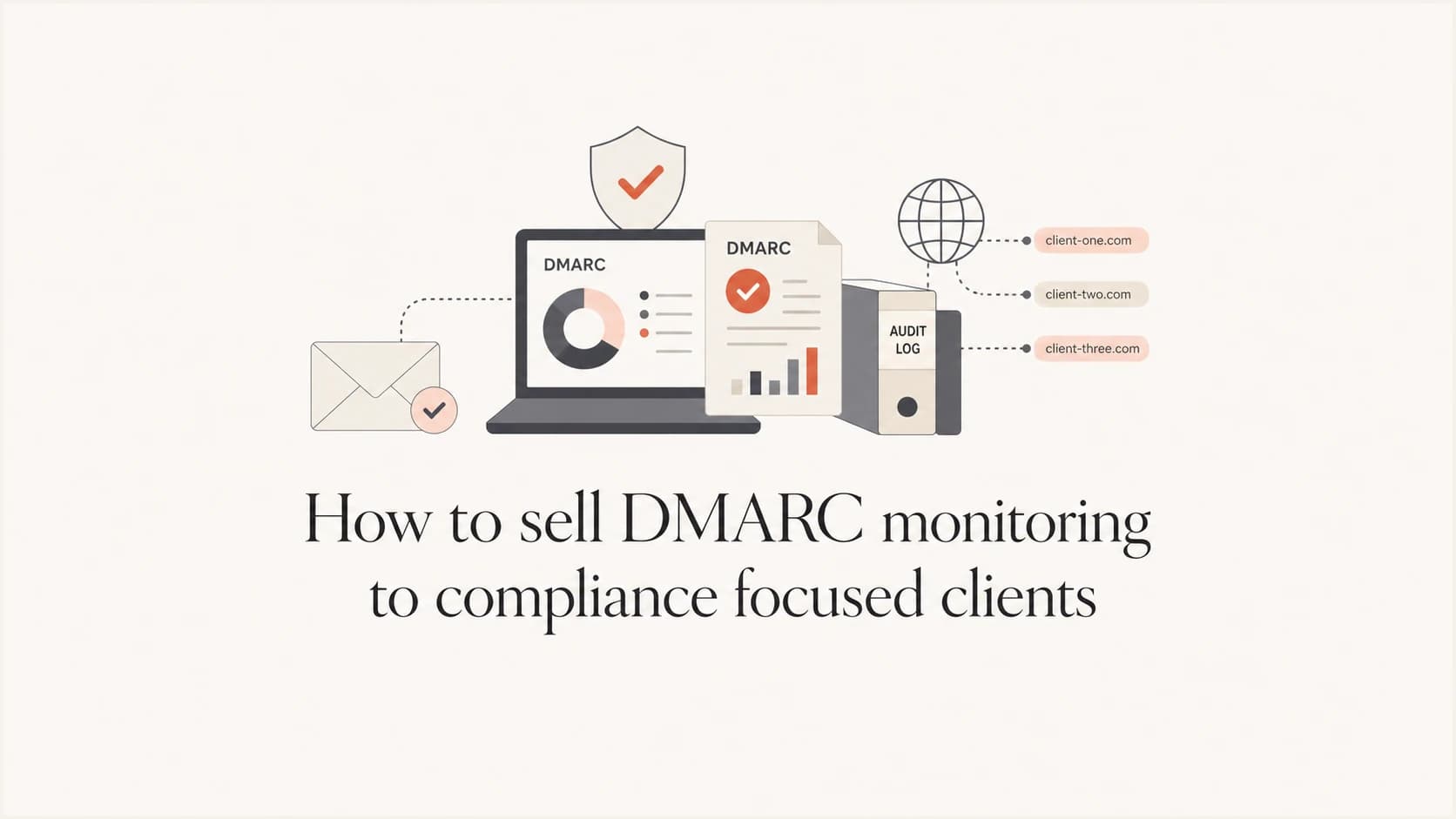 Article thumbnail about selling DMARC monitoring to compliance focused clients.
