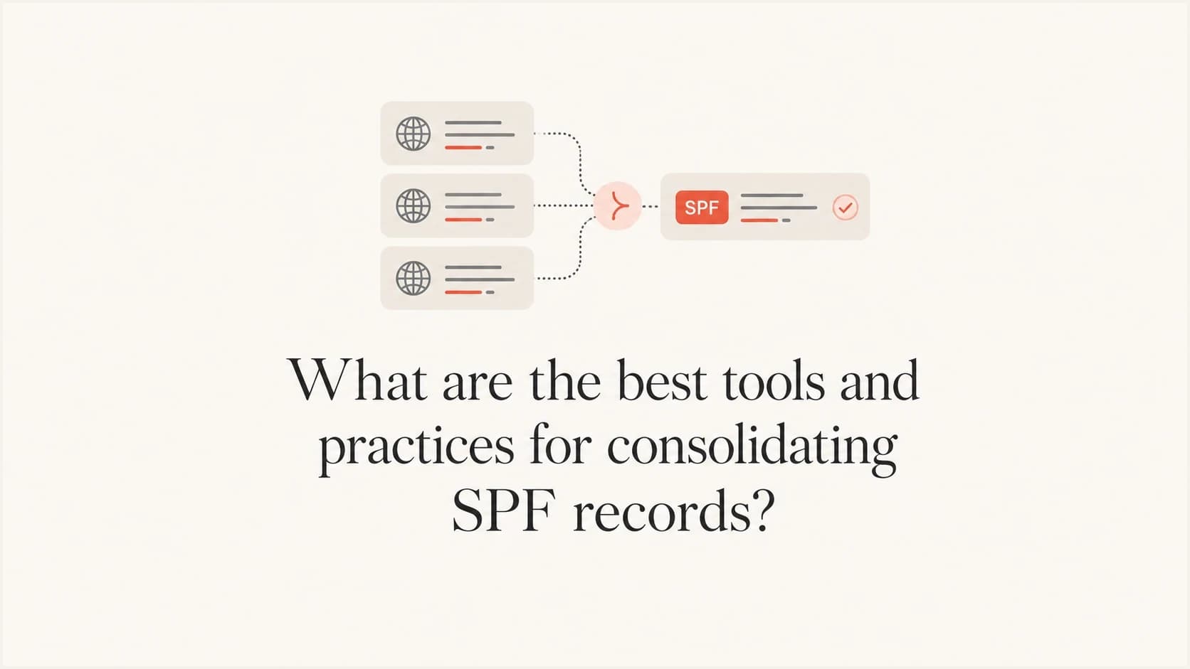 SPF records being consolidated into one clean sender policy.