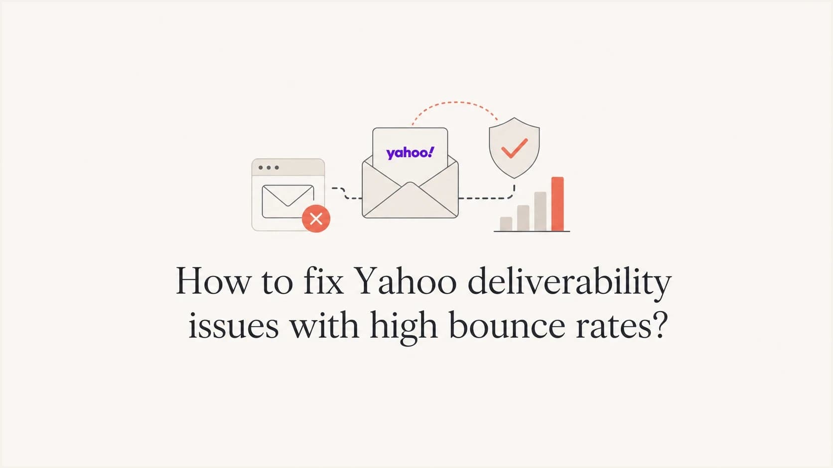 Yahoo deliverability repair workflow for high bounce rates.