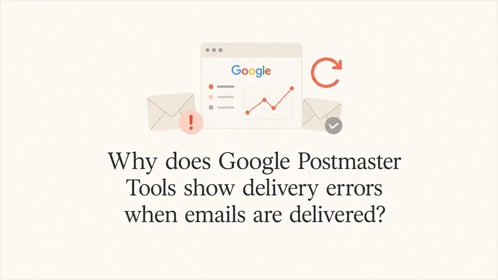 Google Postmaster Tools delivery errors explained with retry and delivery graph imagery.