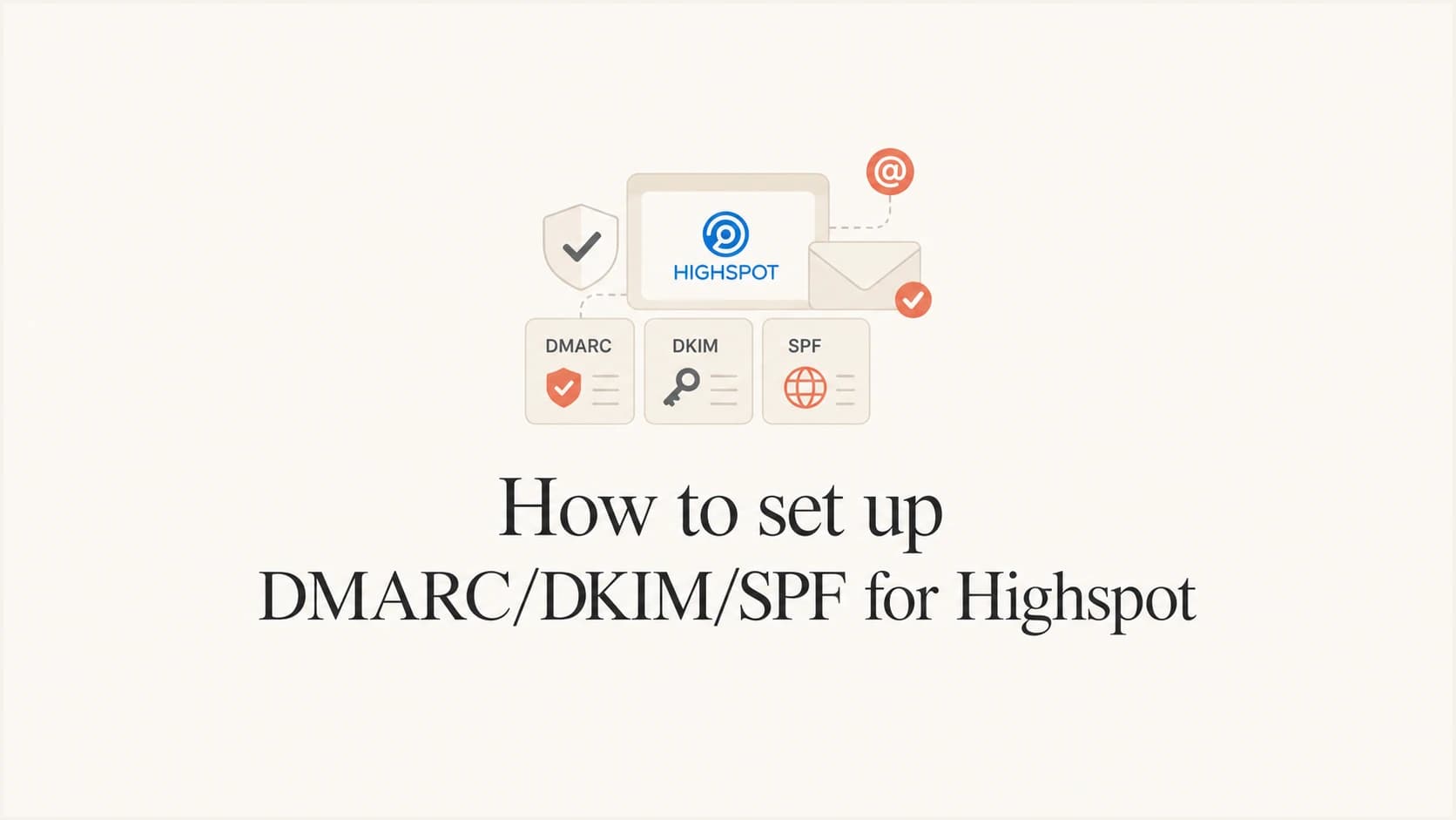 Highspot email authentication setup thumbnail.