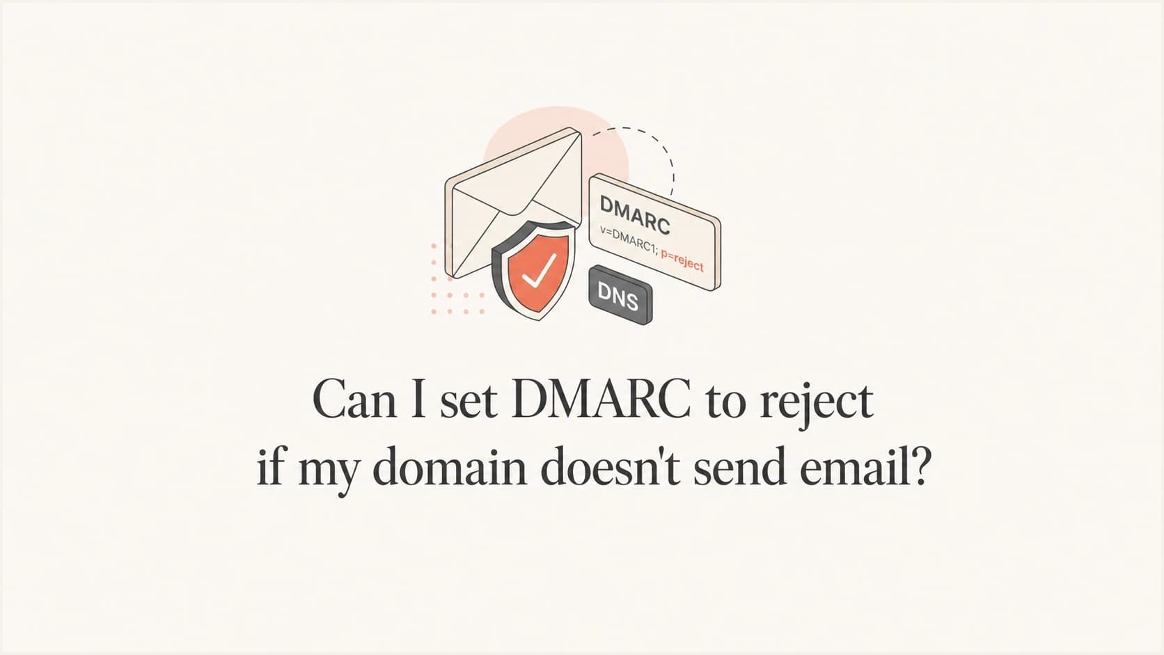 DMARC reject policy for a domain that does not send email.