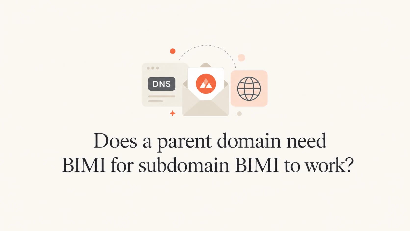 BIMI subdomain lookup with parent domain fallback.