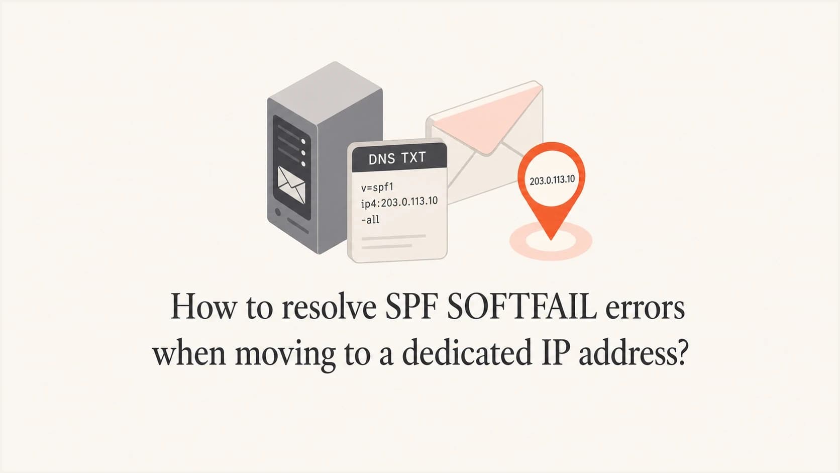 SPF SOFTFAIL troubleshooting for a dedicated IP migration