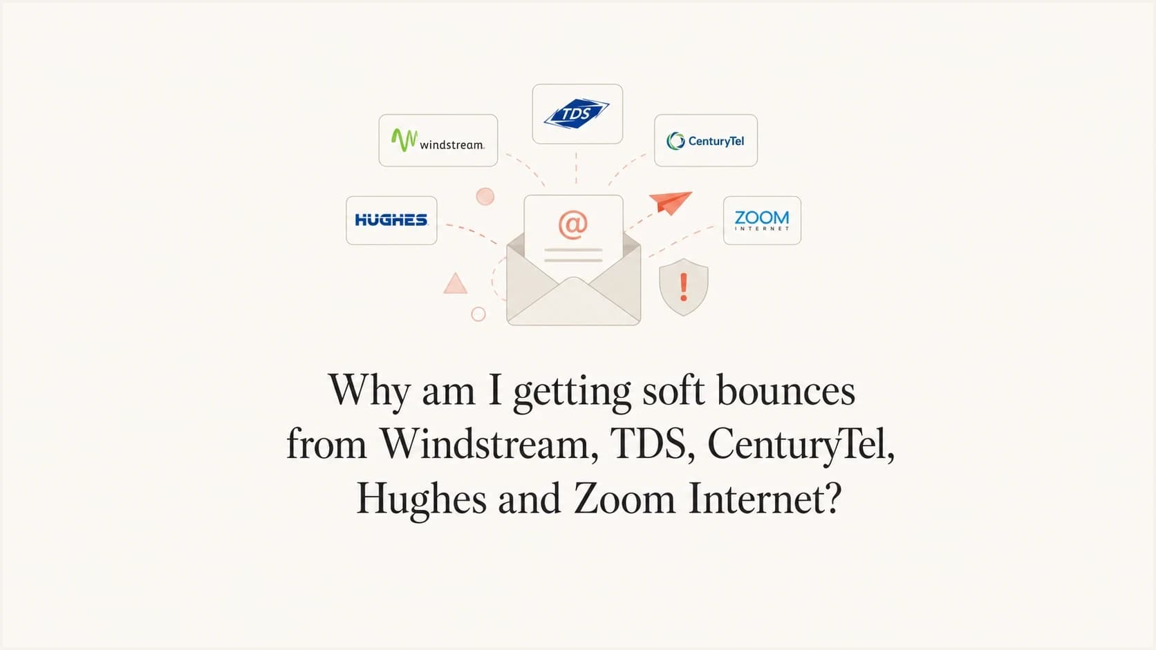 Soft bounce diagnostics for several ISP mailbox domains.