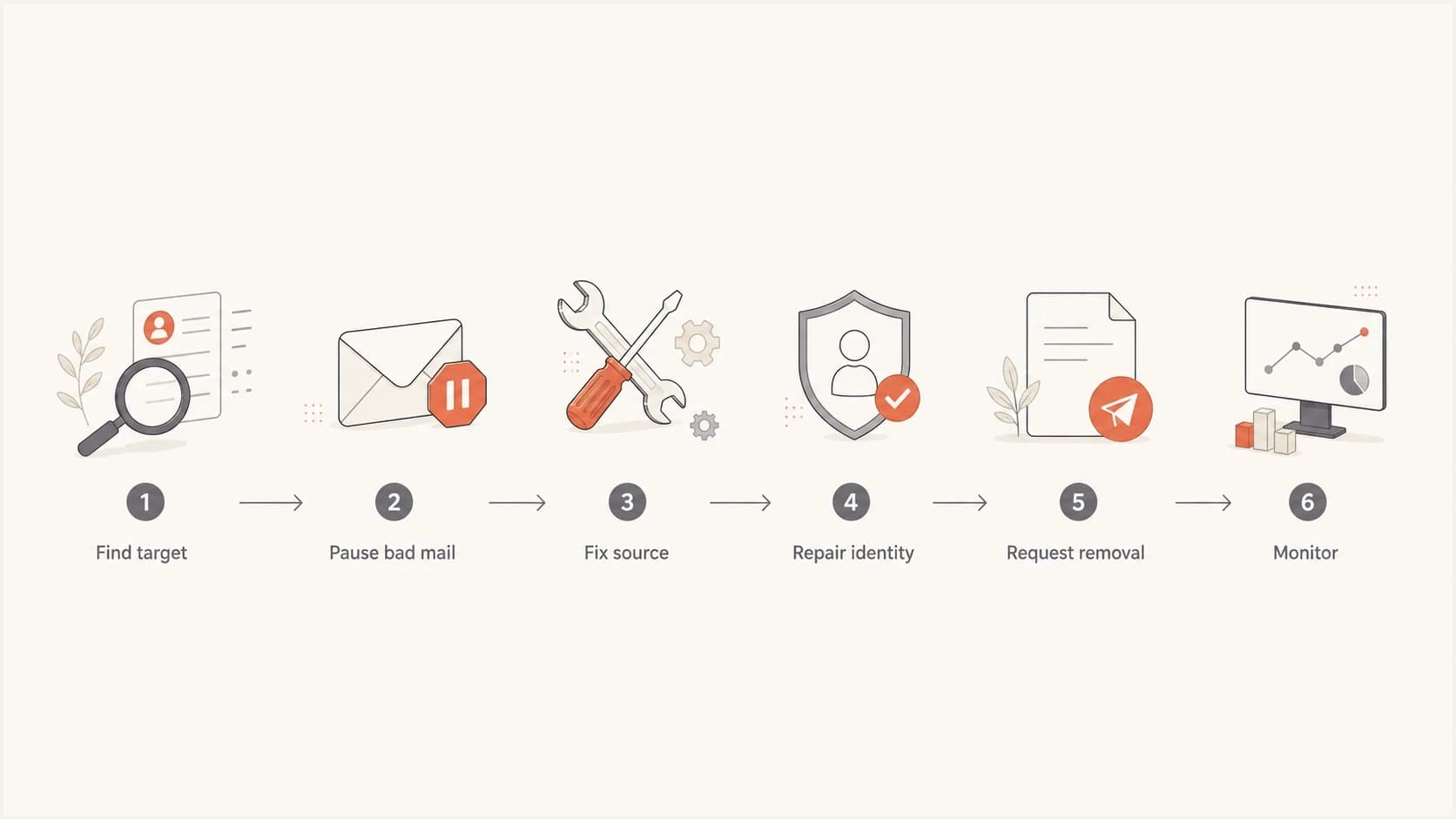 Flowchart showing the recovery path after a sender is listed.