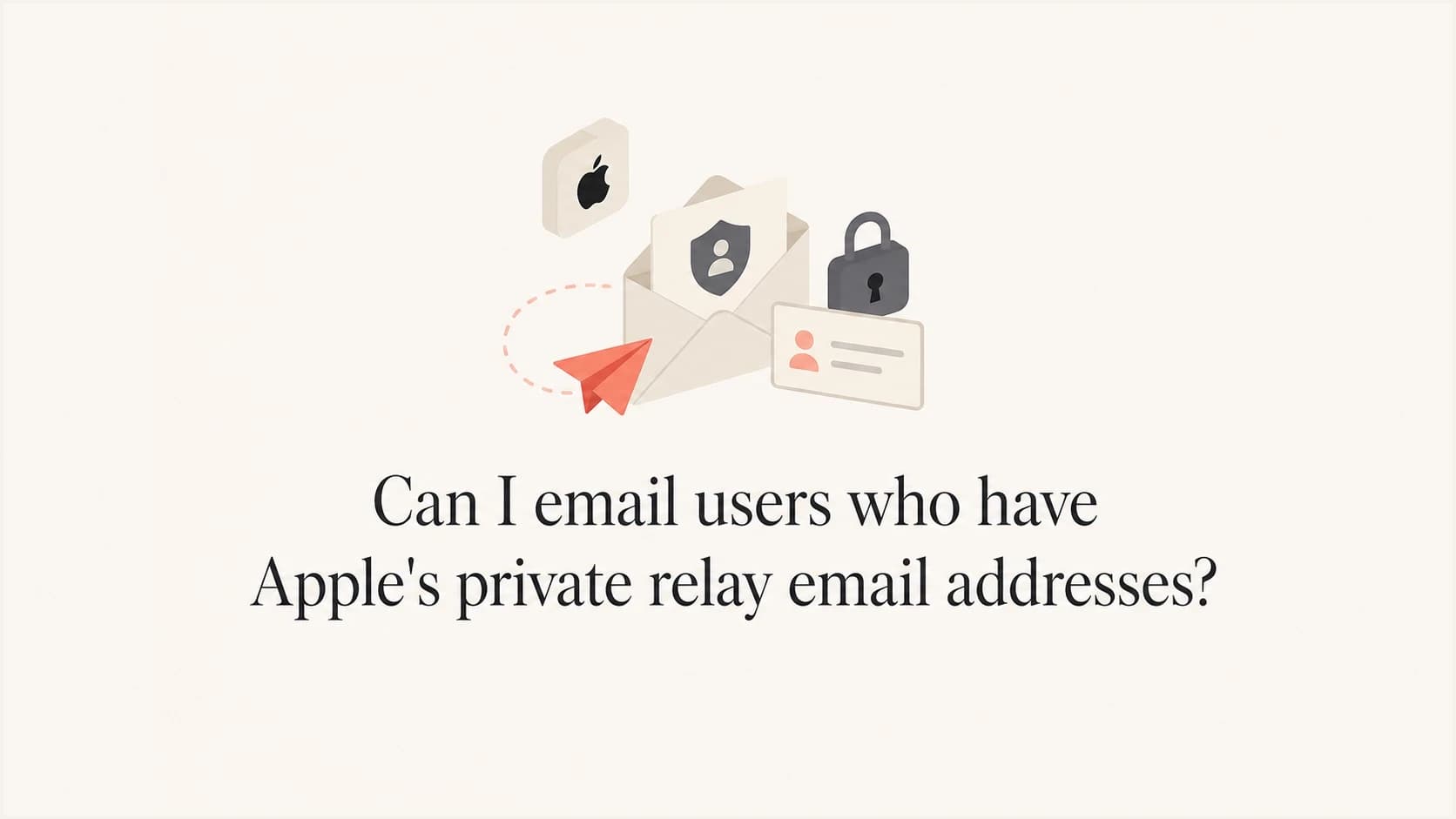 Apple Private Relay email address forwarding concept.