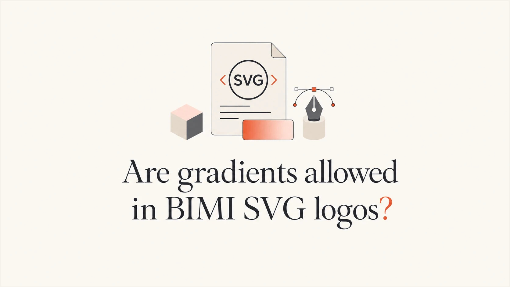Editorial thumbnail showing a BIMI SVG logo file with a simple gradient swatch.