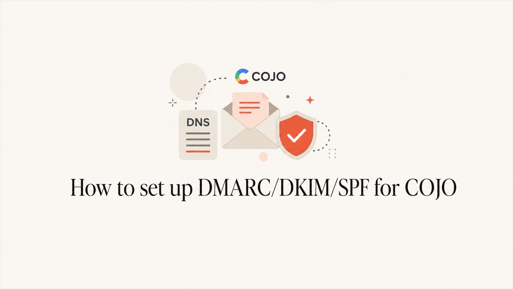 How to set up DMARC/DKIM/SPF for COJO
