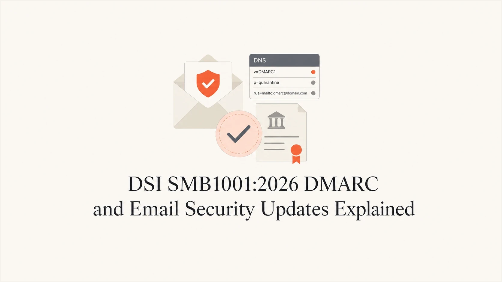 Article thumbnail for DSI SMB1001:2026 DMARC and email security updates