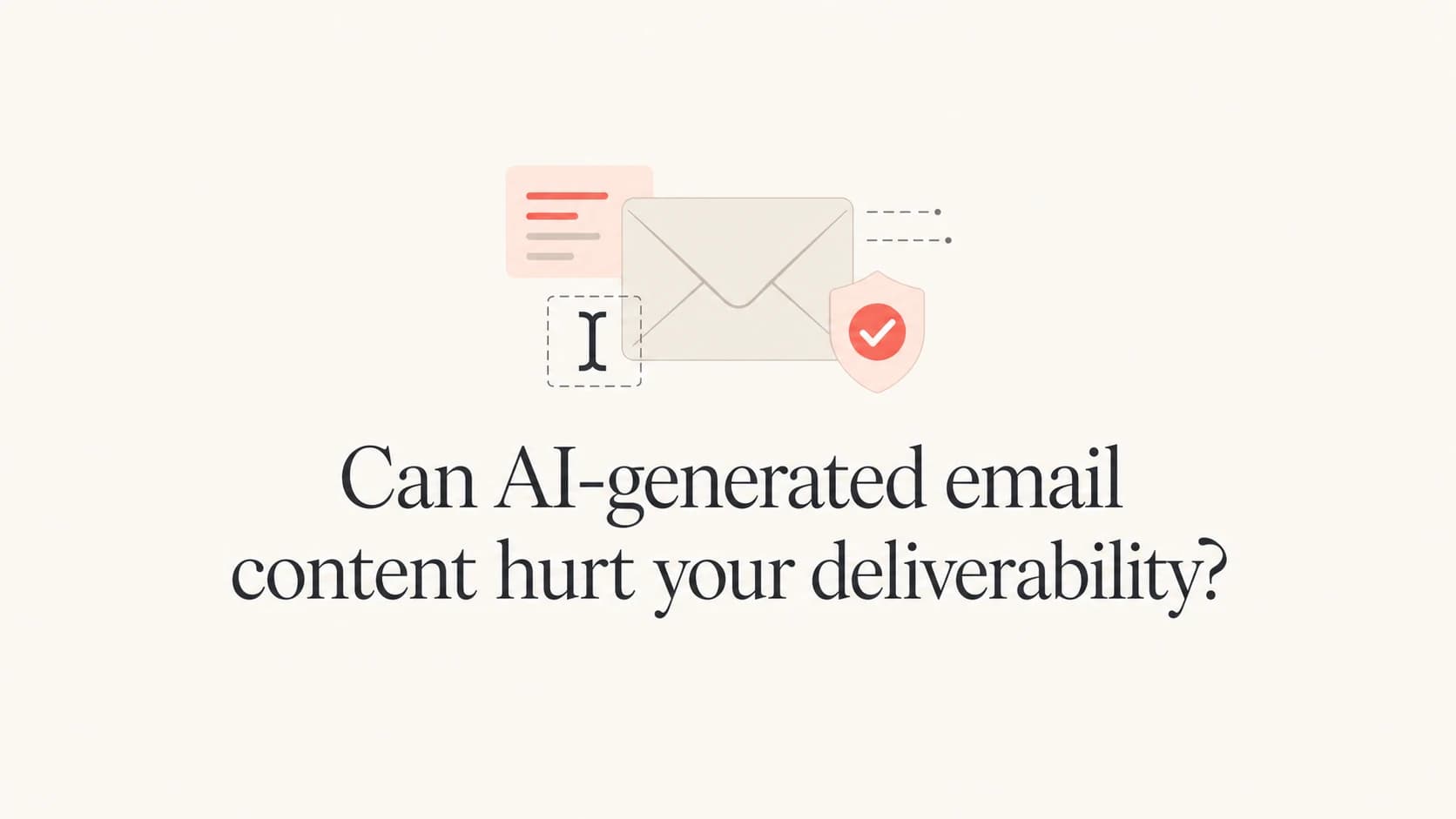 Editorial thumbnail showing AI-assisted email copy and deliverability checks.