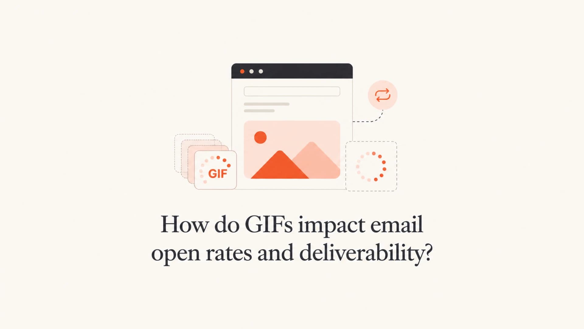 Editorial thumbnail about GIFs in email and their effect on opens and deliverability.