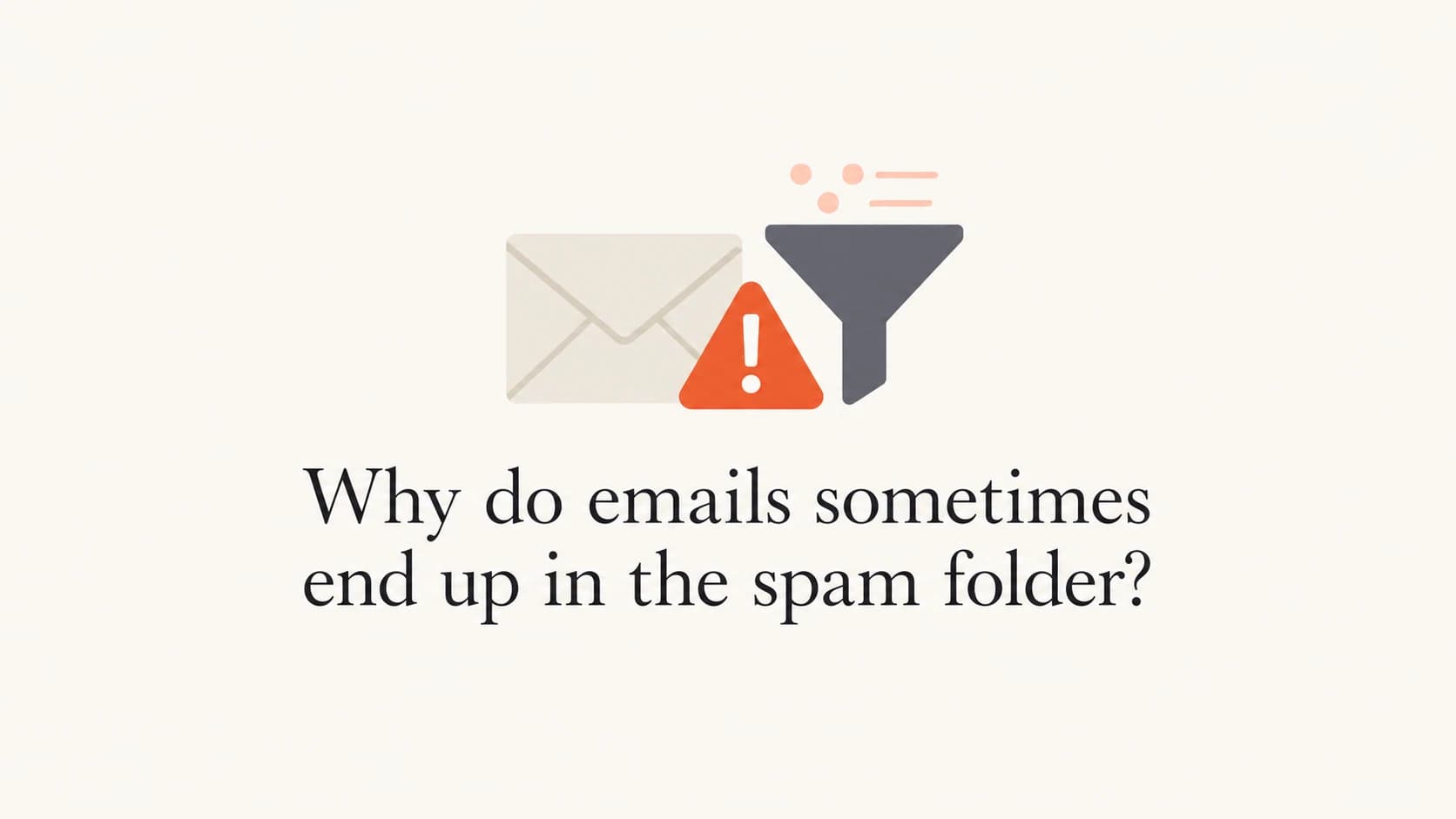 Email filtering thumbnail showing an envelope, warning tag, and filter funnel.