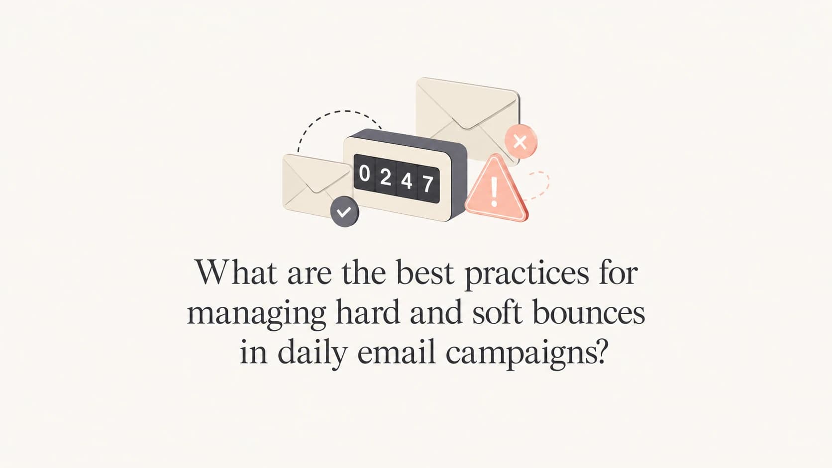 Editorial thumbnail showing daily email bounce rules and queue handling.