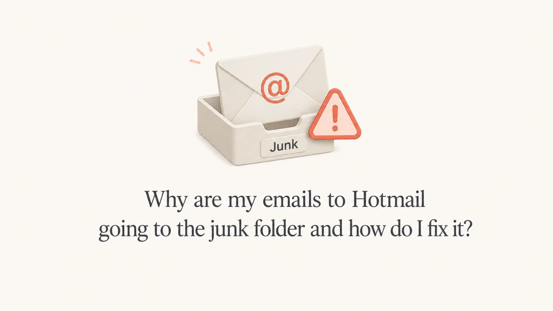Article thumbnail about fixing Hotmail junk folder placement.