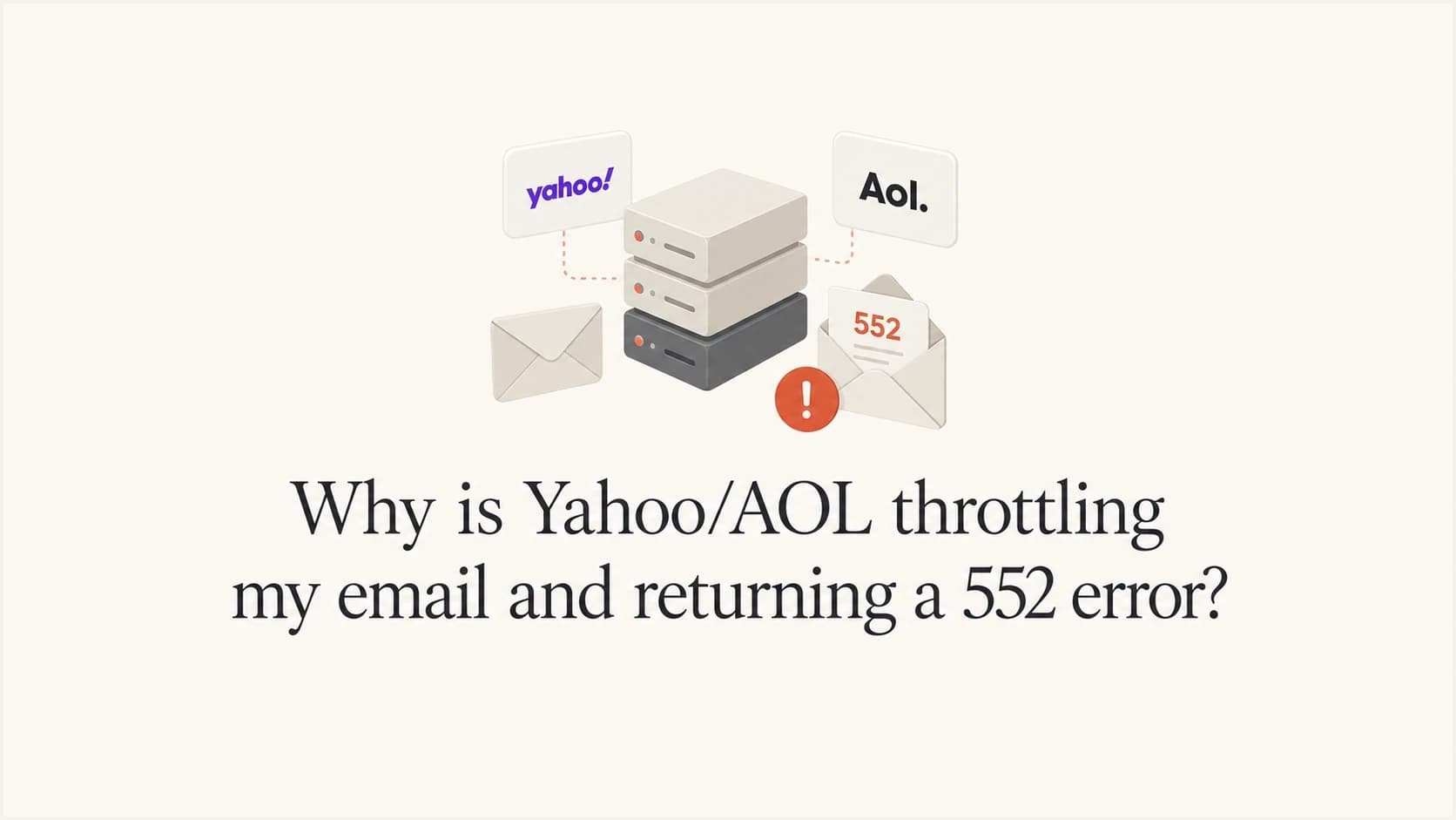 Yahoo and AOL SMTP 552 throttling article thumbnail