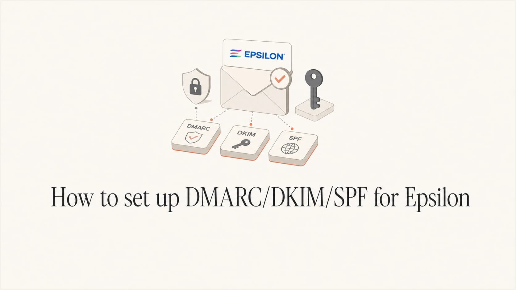 Editorial image for setting up DMARC, DKIM, and SPF for Epsilon.