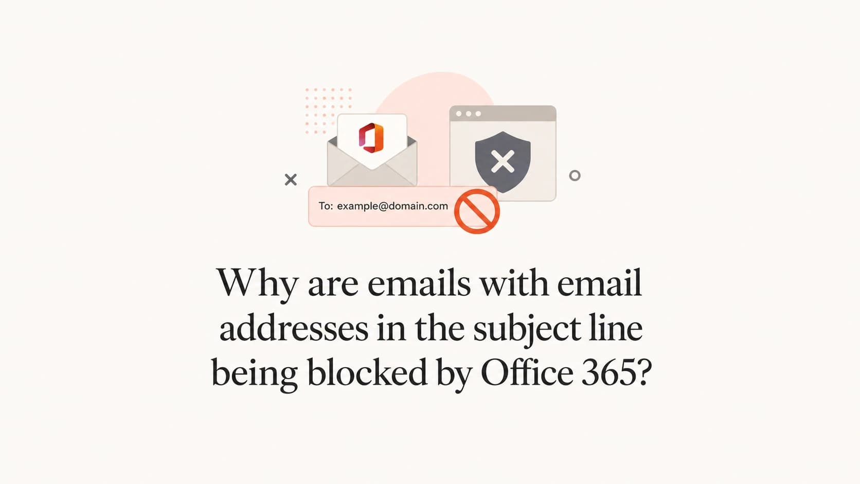 Office 365 subject line filtering for email addresses