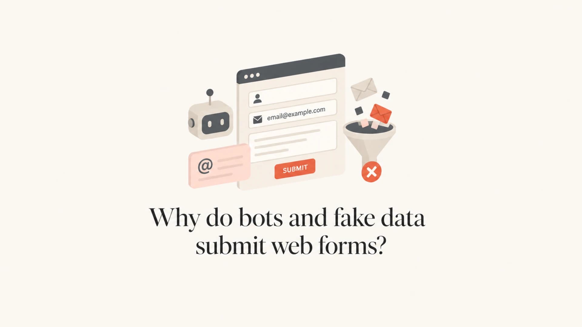 Article thumbnail for why bots and fake data submit web forms.