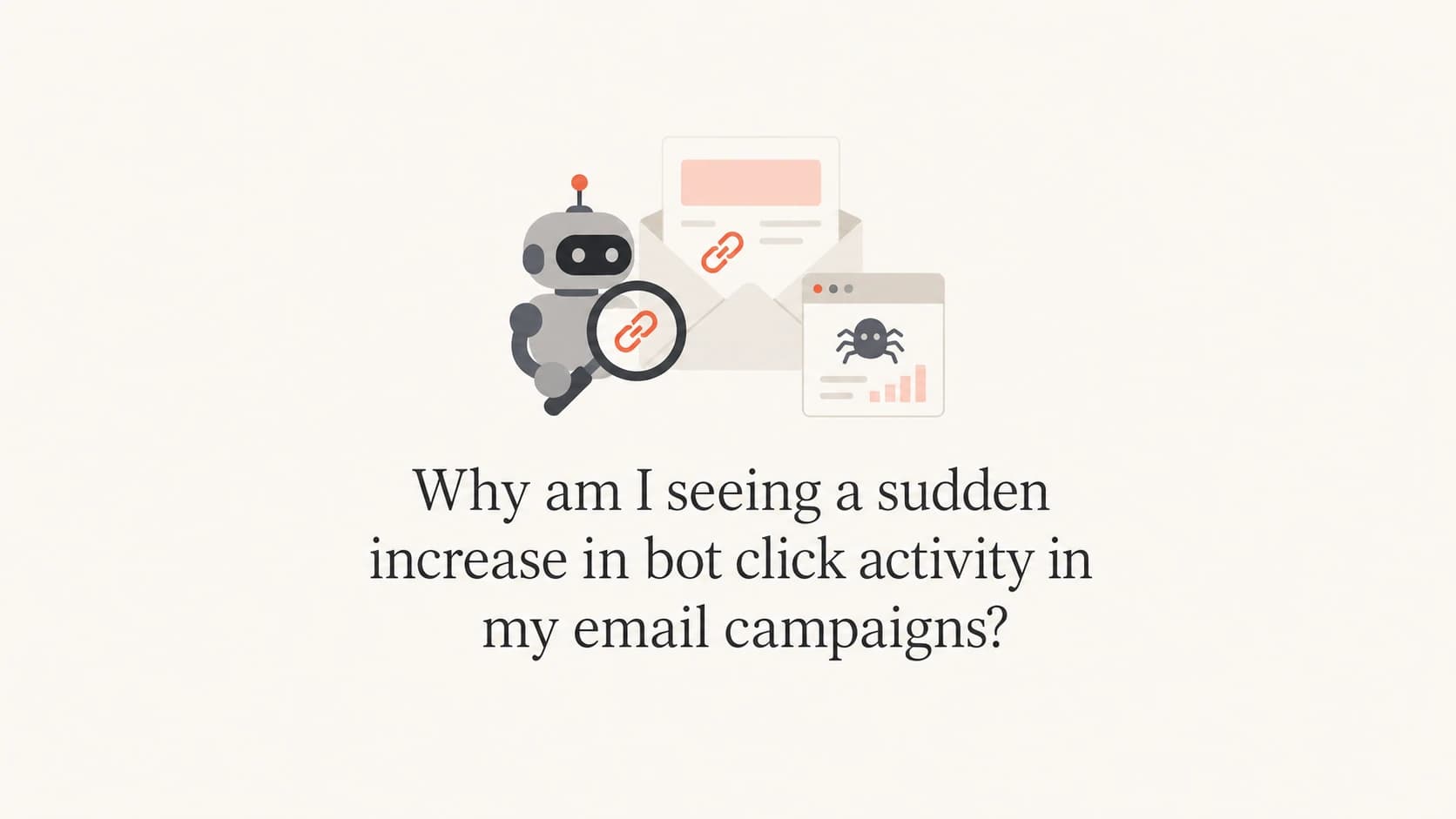 Editorial thumbnail showing automated email link checks and campaign click activity.