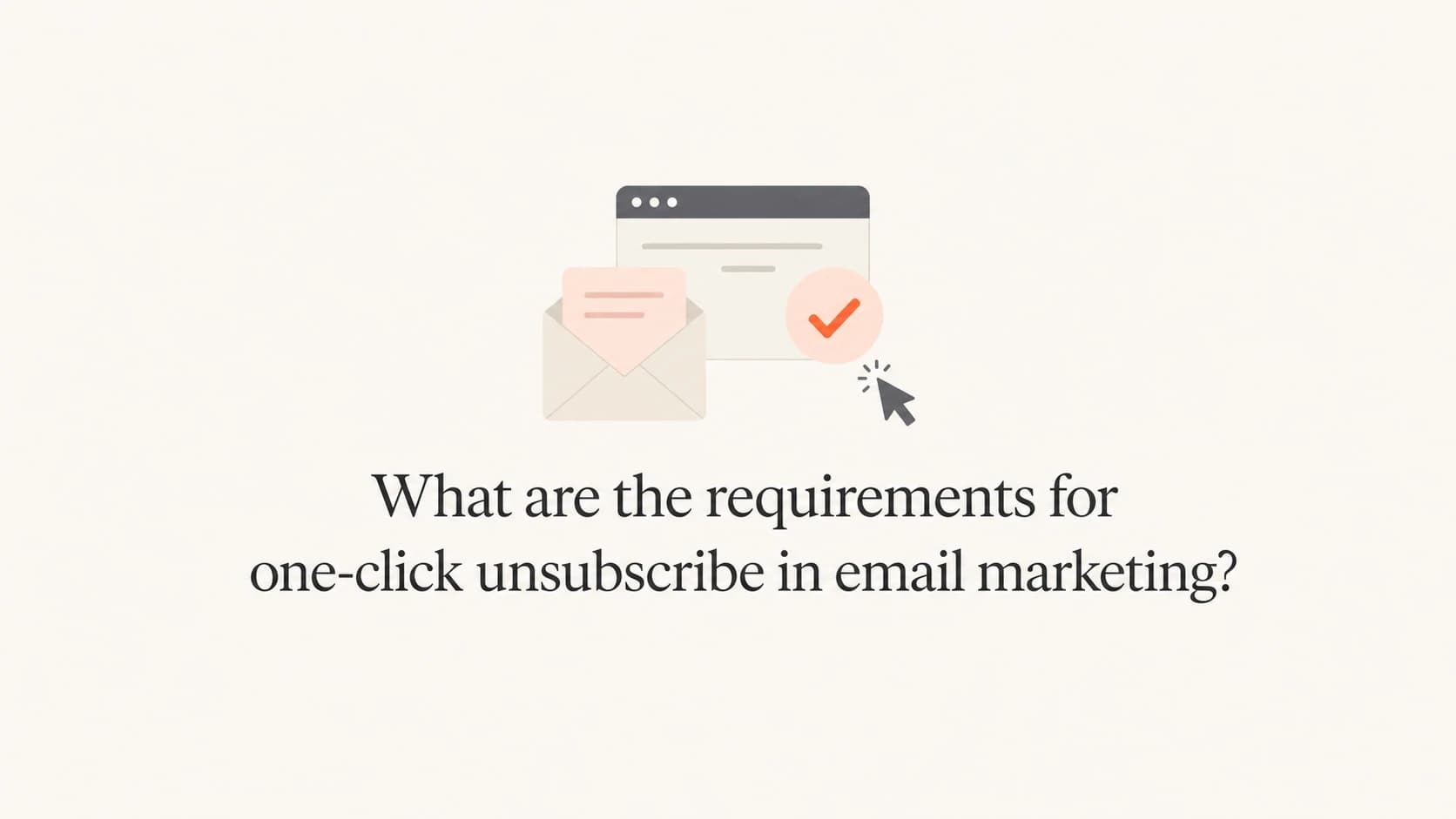 Article thumbnail showing one-click unsubscribe as an email header workflow.