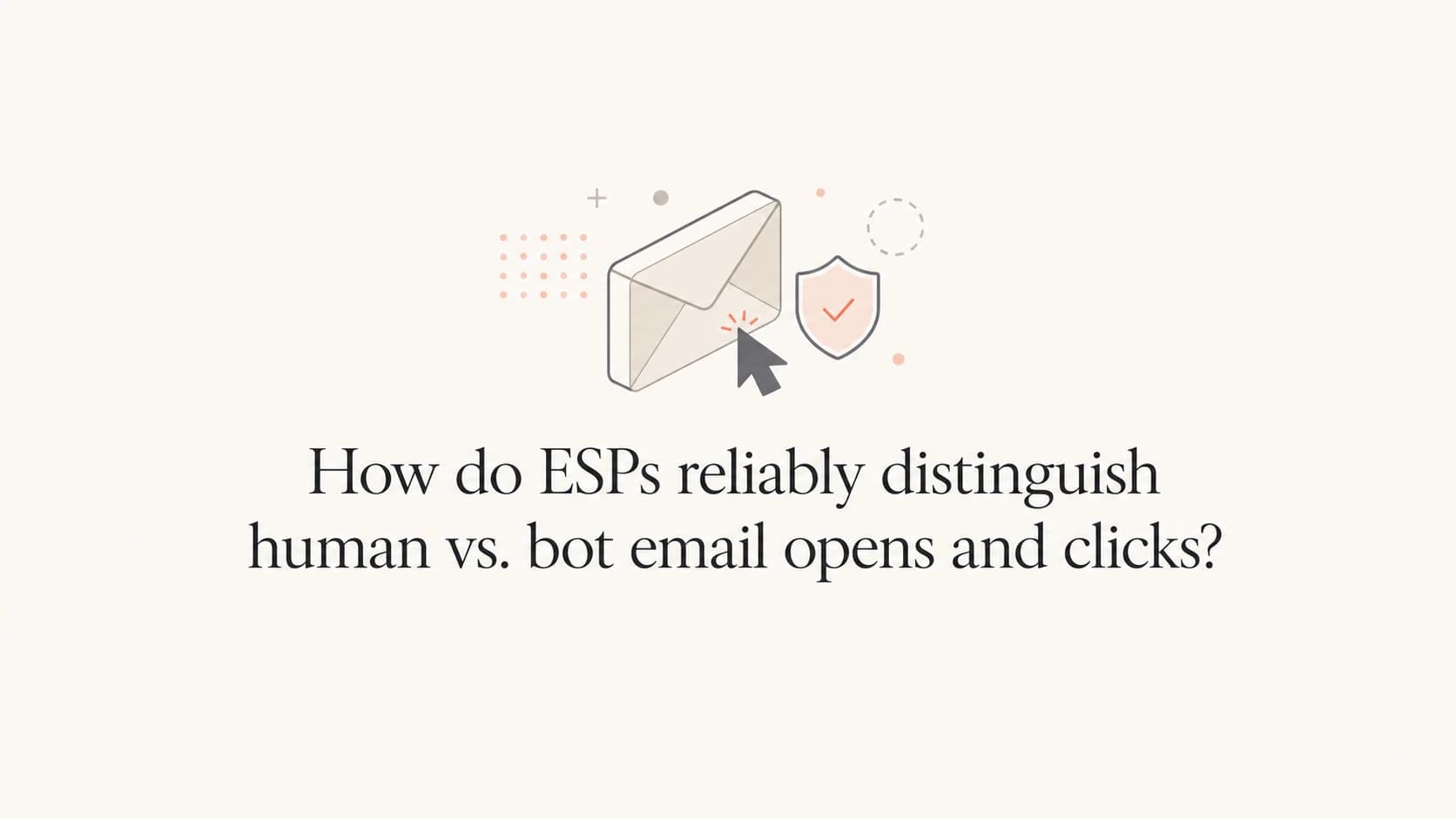 Email engagement events being separated into human and automated activity.