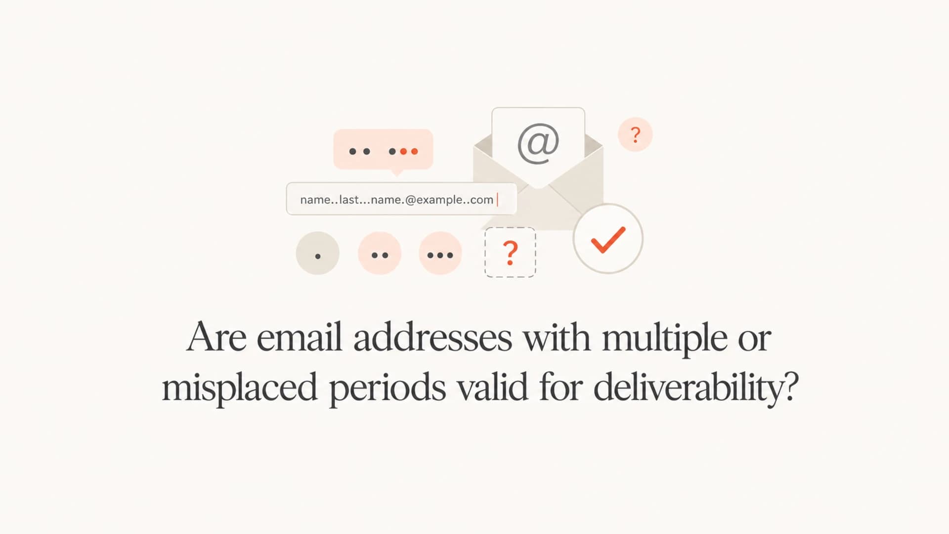 A calm editorial thumbnail about dotted email address syntax.