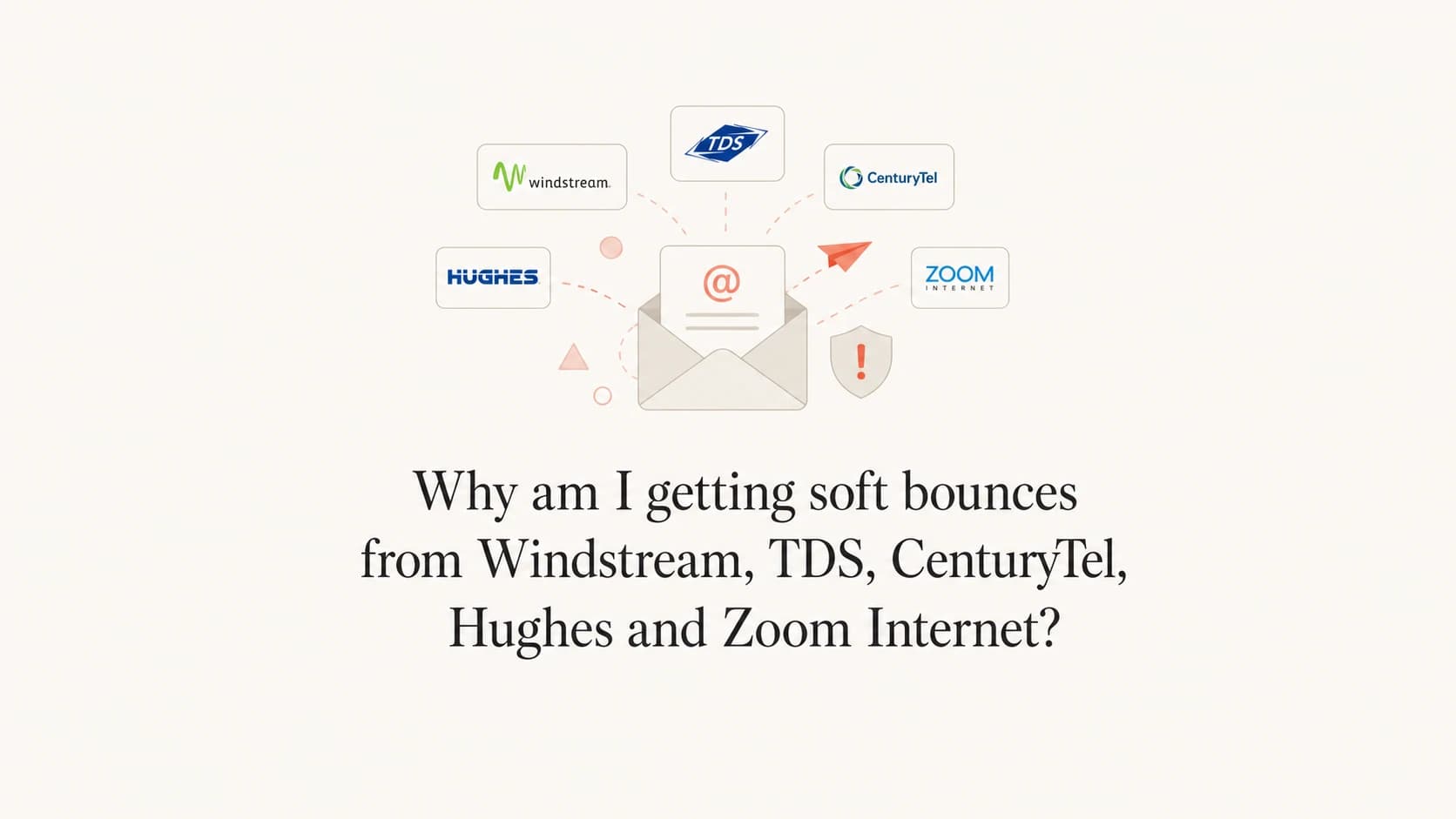 Soft bounce diagnostics for several ISP mailbox domains.
